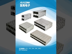 SFP कनेक्टर एकल परत डबल परत SFP पिंजरे, SFP+ कनेक्टर w/SFP+ पिंजरे