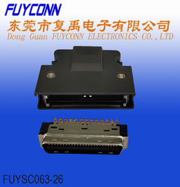 प्लास्टिक धूल कवर साइडर वसंत के साथ FUYSC063-26 SCSI कनेक्टर