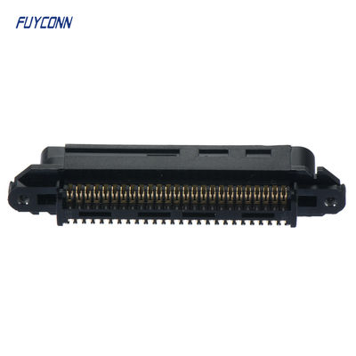 TE 229974-1 प्रतिस्थापन कनेक्टर, 50 / 64 स्थिति D-आकार का कनेक्टर, प्लग, केबल-से-केबल, केबल माउंट (फ्री-हैंगिंग), 2.16 मिमी [.085 इंच] सेंटरलाइन, CHAMP डॉकिंग कनेक्टर