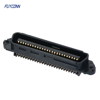 TE 229974-1 प्रतिस्थापन कनेक्टर, 50 / 64 स्थिति D-आकार का कनेक्टर, प्लग, केबल-से-केबल, केबल माउंट (फ्री-हैंगिंग), 2.16 मिमी [.085 इंच] सेंटरलाइन, CHAMP डॉकिंग कनेक्टर