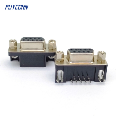 9pin DSUB कनेक्टर राइट एंगल PCB D-SUB फीमेल कनेक्टर (8.08mm)