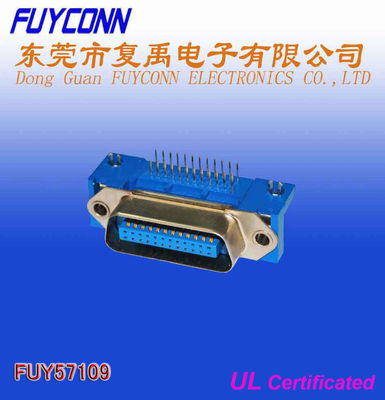 DDK 14 24 36 50Pin Centronic PCB राइट एंगल पुरुष कनेक्टर 2.16 मिमी पिच