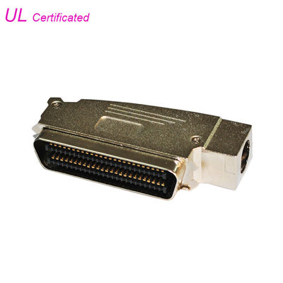 Amphenol 957 100Pin प्लग IDC पुरुष कनेक्टर साइड केबल एंट्री जिंक कवर के साथ