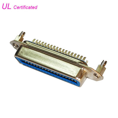 0.085in Champ 24 pin Centronics कनेक्टर, मिलाप महिला कनेक्टर 50pin 36pin 14pin